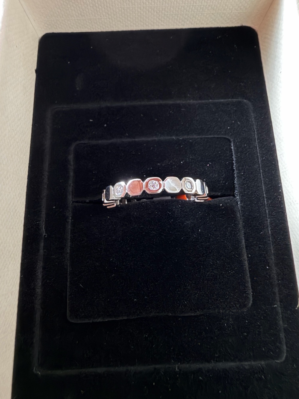 925 Sterling Silver Sz 7 1.0 CTW Moissanite Eternity Band